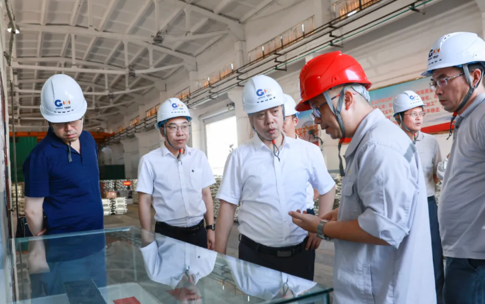 中國有色礦業(yè)集團到華錫有色來冶公司、設計研究院調研交流